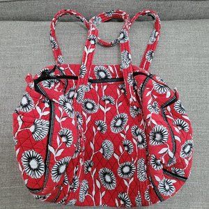 Vera Bradley Deco Daisy duffle bag tote